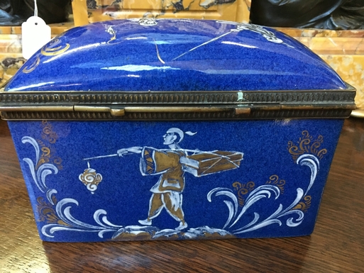 style Box in Porcelain, French Paris 19th Century