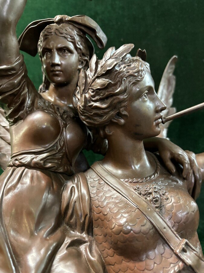Large double bronze sculpture 