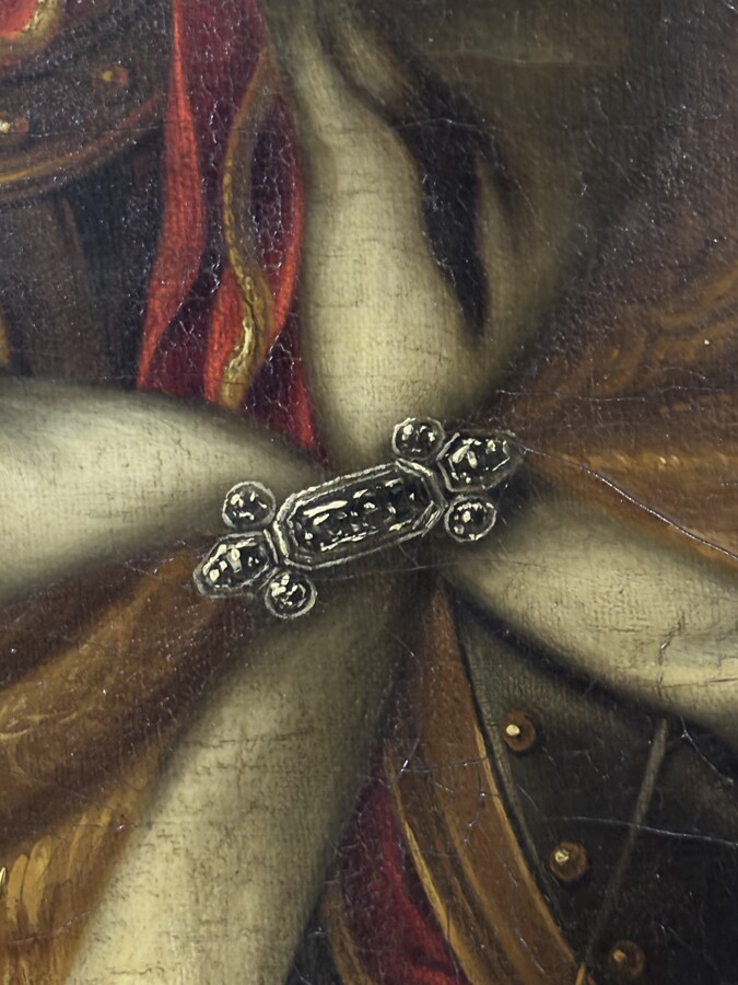 Large portrait of Emperor Francis I Stephen, oil on canvas, 18th century. (121.5 x 99 cm). A beautiful oil painting on canvas in its original frame, most likely by Martin van Meytens.