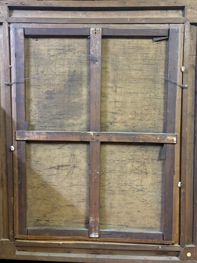 Large portrait of Emperor Francis I Stephen, oil on canvas, 18th century. (121.5 x 99 cm). A beautiful oil painting on canvas in its original frame, most likely by Martin van Meytens.