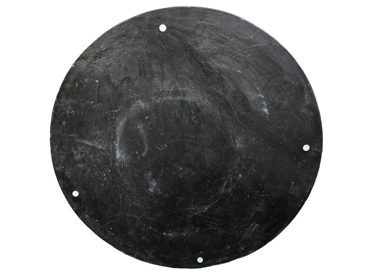 Large round table top in Italian pietra dura with floral design, 20th century. Decorative marble top with beautiful colours in very good condition. Diameter: 91.8 cm