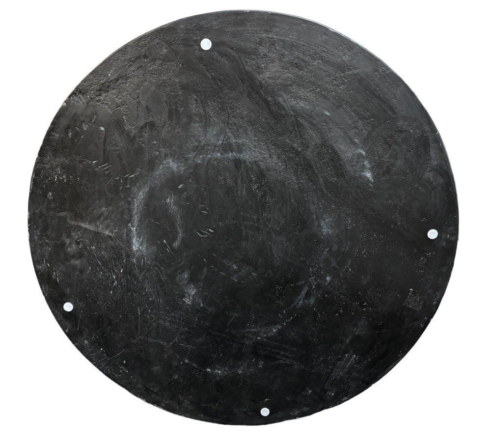 Large round table top in Italian pietra dura with floral design, 20th century. Decorative marble top with beautiful colours in very good condition. Diameter: 91.8 cm