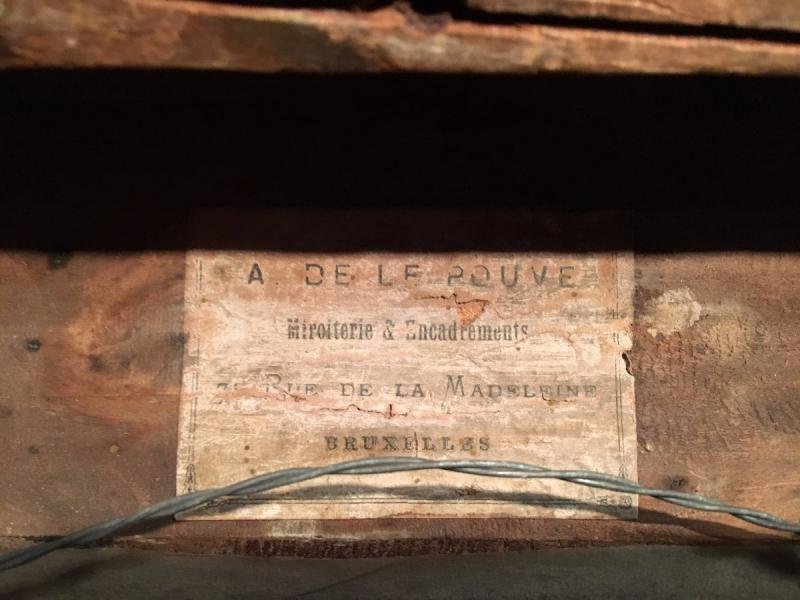 Louis XV Style Painting In Oil On Panel ,Signed By Leon Dansaert ( 1830-1909 ) Belgium 19th Century,SIZES : 0.56 M High And 0.46 M Wide