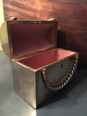 Napoleon III style Box in bronze / pietra dura, London 19th Century