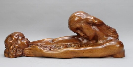 Wood sculpture Art deco